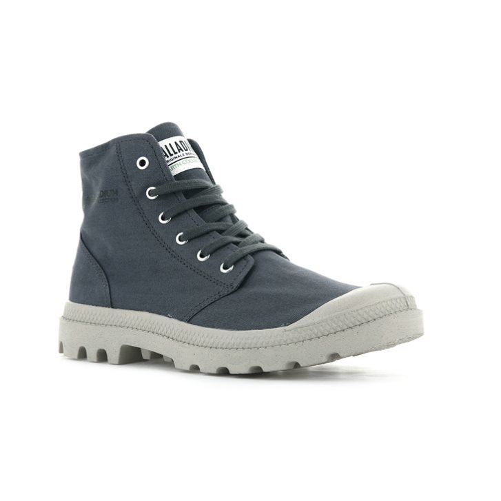 Dámské Boty Palladium Pampa Hi Organic II Tmavě Blankyt | CZ LMR-72I